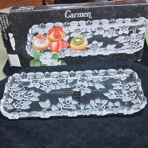 Mikasa Crystal "Carmen"  SA510/349 Canape Tray 13.5".